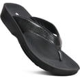 thumbnail image 1 of AEROTHOTIC Flip Flops for Women with Arch Support Plantar Fasciitis Orthopedic Cushioned Footbed Comfortable Non-Slip Sole with Padded Straps Dressy Casual Recovery Women Sandals, 1 of 7