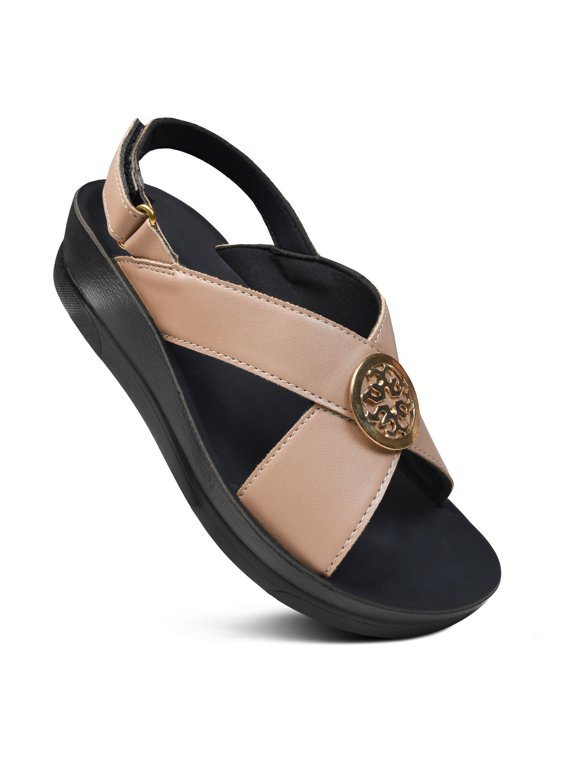 Merak Walking Platform Slingback Summer Sandals for Women