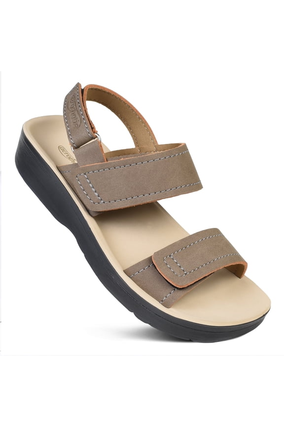 Renee Adjustable Strappy Sandals for Women with Comfortable Arch Support