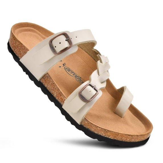 Aerothotic Seraph Comfortable Cork Footbed Womens Slide Sandals