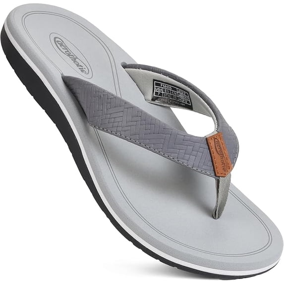 Aerothotic Solace Beach Sandals For Woman – Comfort Women's Flip-Flops Lightweight Thong Slippers Quick Dry Girls Flip Flops - Indoor Outdoor Non Slip Yoga Mat Footbed Footwear Ladies Sandals