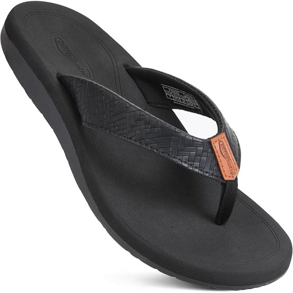 Aerothotic Solace Beach Sandals For Woman – Comfort Women's Flip-Flops Lightweight Thong Slippers Quick Dry Girls Flip Flops - Indoor Outdoor Non Slip Yoga Mat Footbed Footwear Ladies Sandals