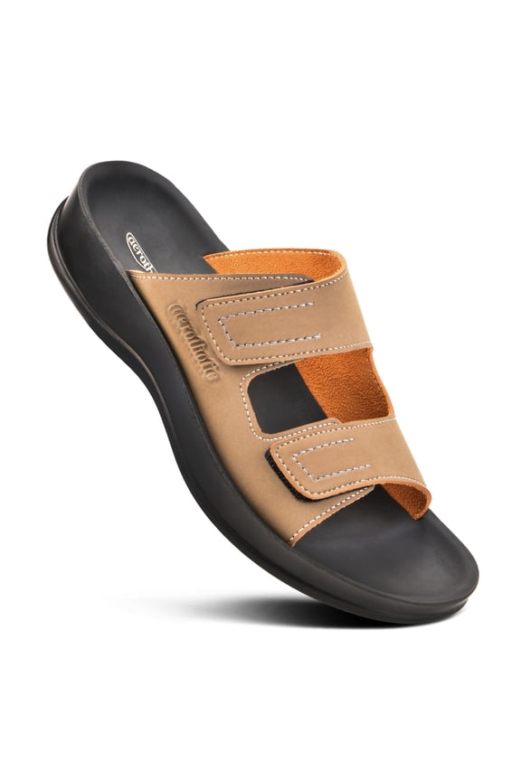 Urania Women’s Lightweight Arch Support Open Toe Slides Sandals