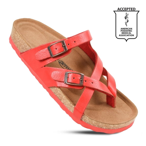 Aerothotic Women's Celestis Soft Footbed Strappy Slide Sandals