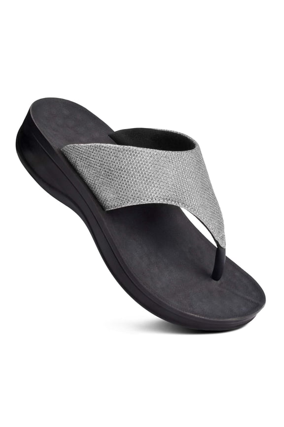 Women's Jewel Comfortable Thong Platform Sandals