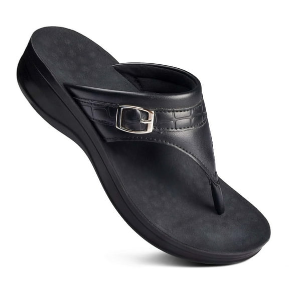 Aerothotic Women's Mirage Comfortable Thong Platform Sandals