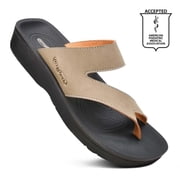 Aerothotic Womens Odal Split Toe Slide Sandals