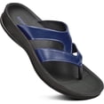 thumbnail image 1 of AEROTHOTIC Arch Supportive Strappy Orthotic Comfortable Flip Flops Cushion Soft Toe Post Non-Slip Summer Casual Travel Walking Thong Sandals Women Beach Essentials, 1 of 6