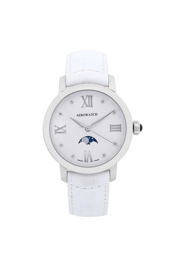 Renaissance Miss Luna 36mm Steel Ladies White Dial Watch 43938-AA03