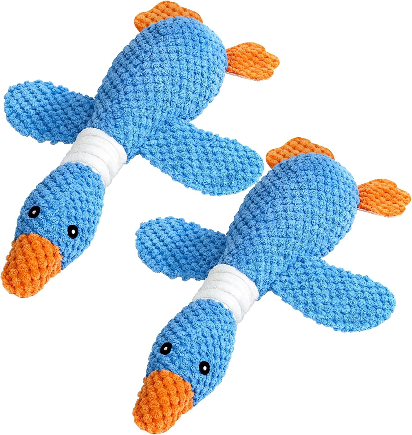 Aerqvix Durable Dog Toys for Small Large Dogs, Dog Chew Toy for Not Aggressive Chewers, Tough Squeaky Interactive Dogs Toys for Puppies Plush Puppy Toys Goose Pet Toy Puppy Chew Toys for Teething