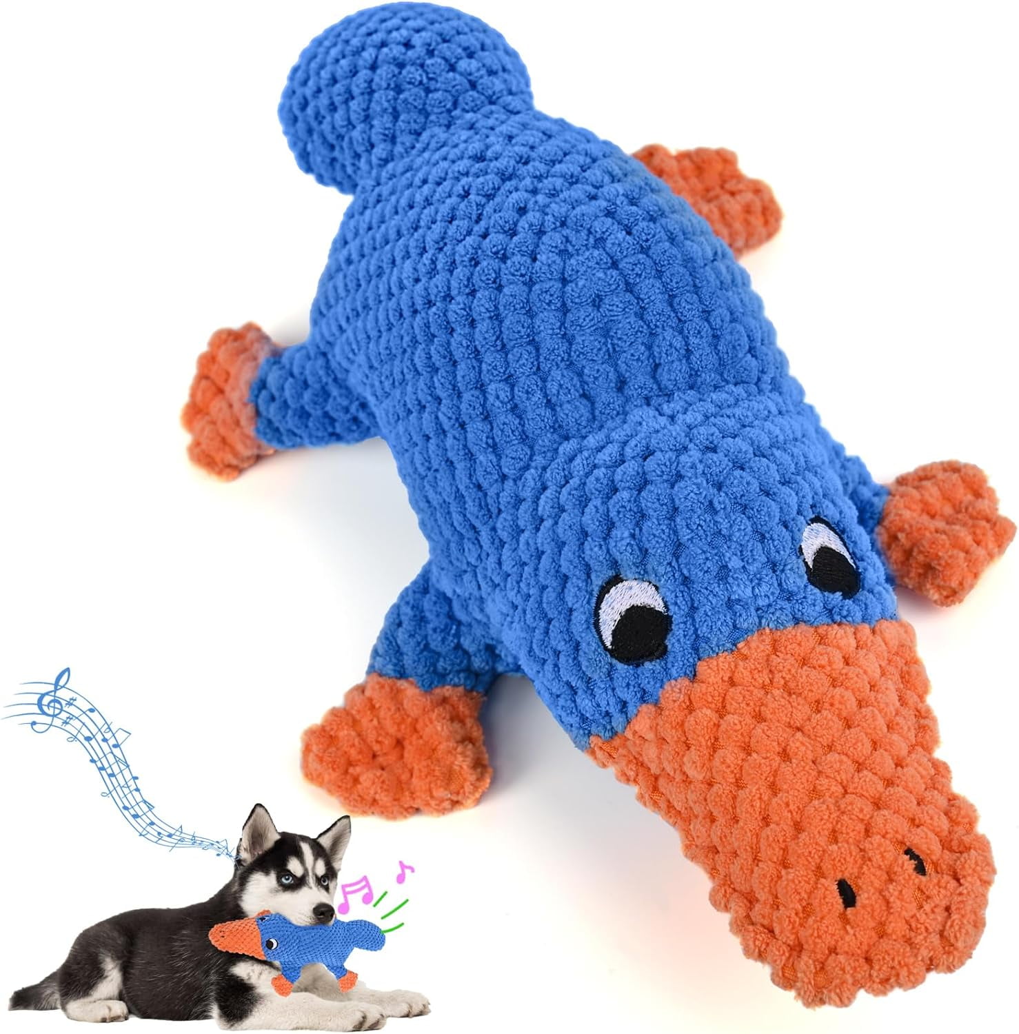 Aerqvix Durable Dog Toys for Small Large Dogs, Dog Chew Toy for Not Aggressive Chewers, Tough Squeaky Interactive Dogs Toys for Puppies Plush Puppy Toys Goose Pet Toy Puppy Chew Toys for Teething