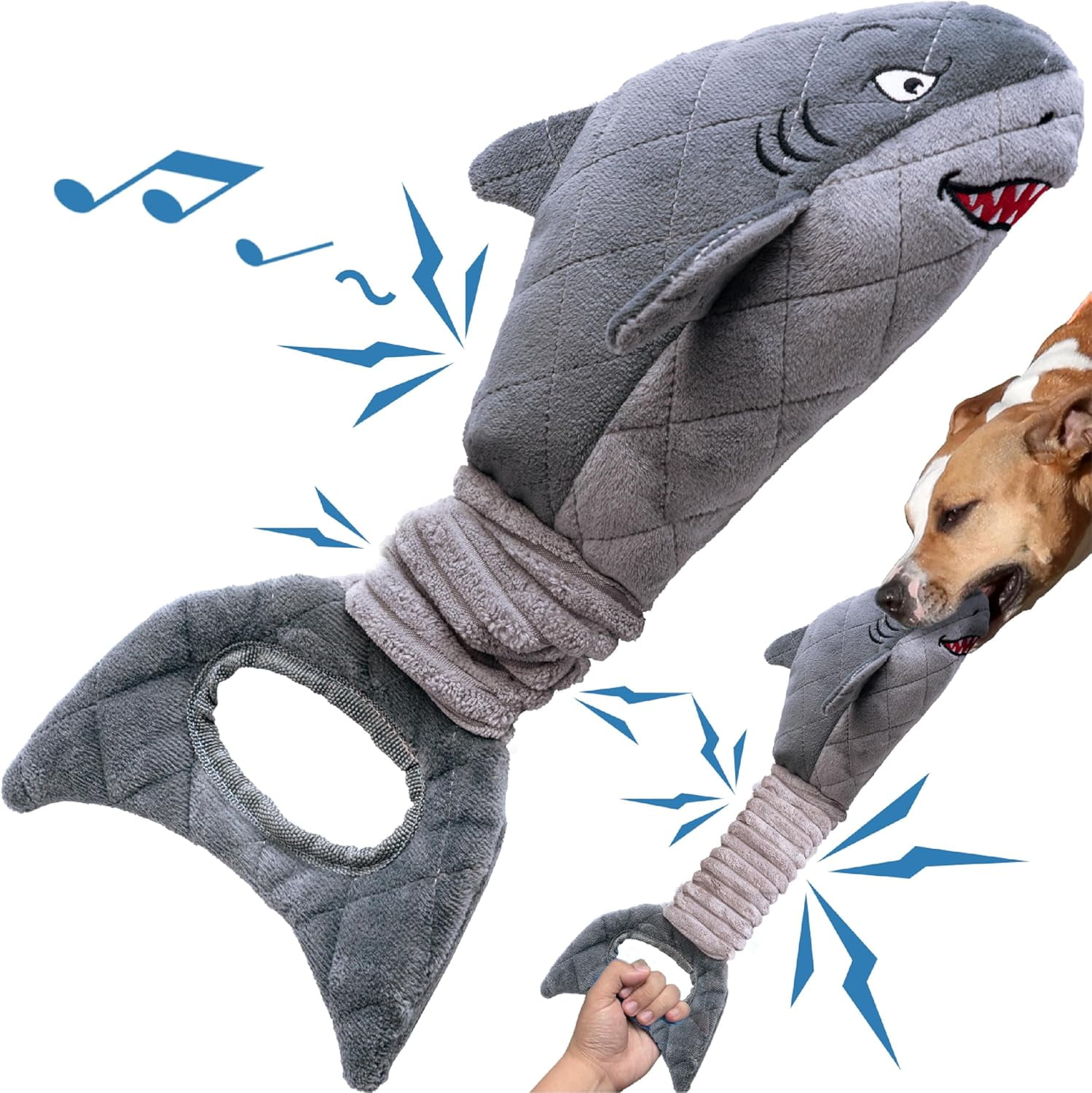 Aerqvix Durable Dog Toys for Small Large Dogs, Dog Chew Toy for Not Aggressive Chewers, Tough Squeaky Interactive Dogs Toys for Puppies Plush Puppy Toys Goose Pet Toy Puppy Chew Toys for Teething