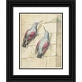 thumbnail image 1 of Aert Schouman 12x14 Black Ornate Wood Framed Double Matted Museum Art Print Titled: Two Rocks, Blue and Purple, on a Wall (1720 - 1792), 1 of 5
