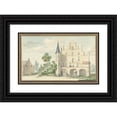 thumbnail image 1 of Aert Schouman 24x17 Black Ornate Framed Double Matted Museum Art Print Titled: The Castle and School in Wouw (1741), 1 of 5