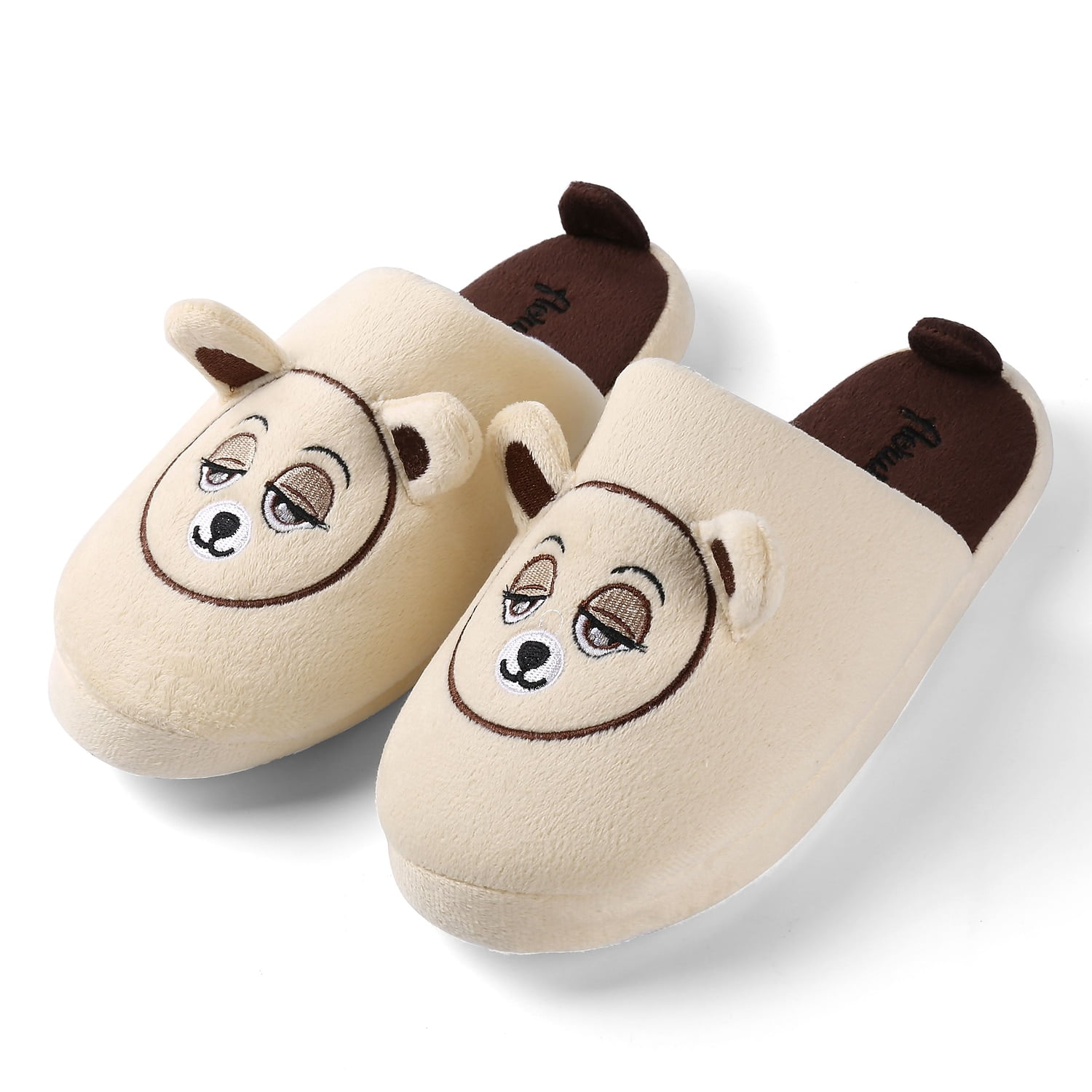 Aerusi Adult Itsy Teddy Bear Indoor Slippers