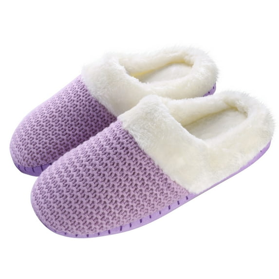 Aerusi Weave Knit Women's Slip-on Indoor Home Slippers