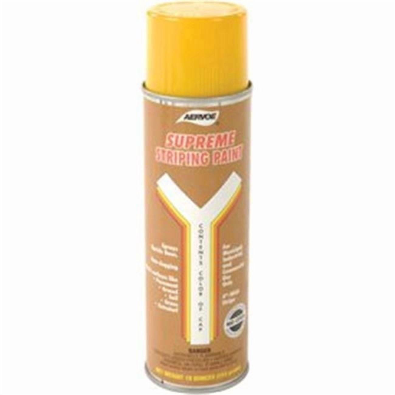 Aervoe 702 Yellow Striper Premium Spray Paint, Lot of 12
