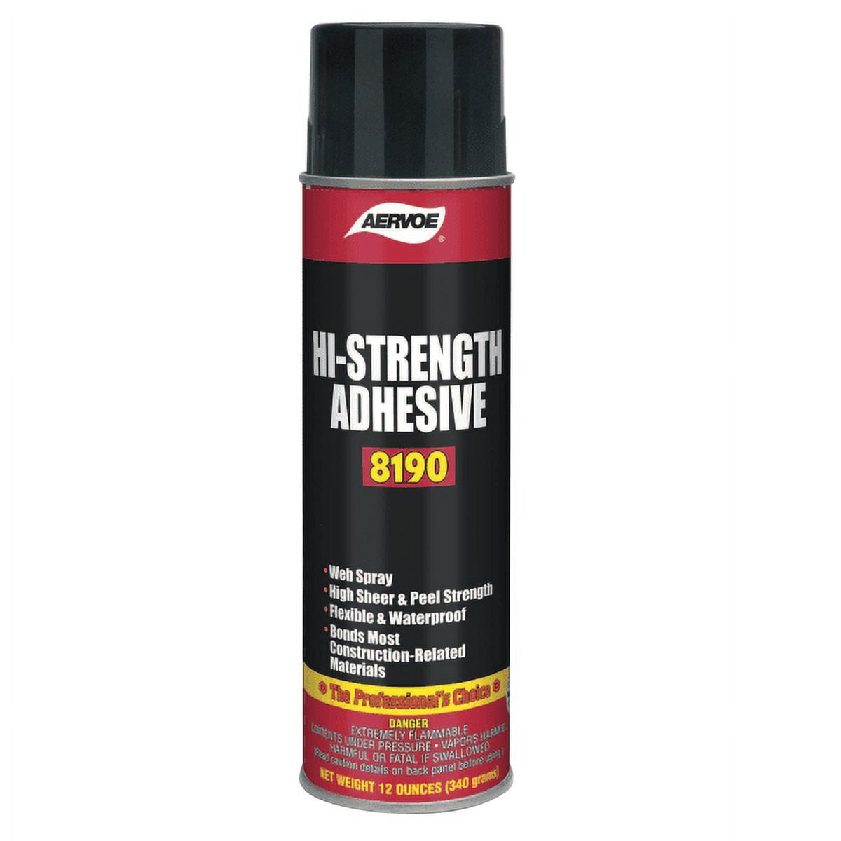 Aervoe Industries High Strength Adhesives, 12 oz Aerosol Can, 12/CS
