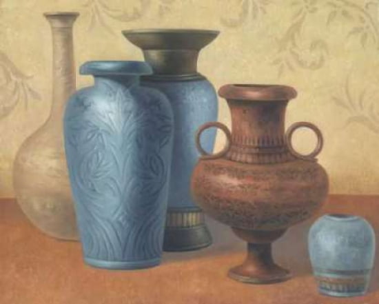 Aeryl Urns I Canvas Art - Jordan Gray (24 x 30)