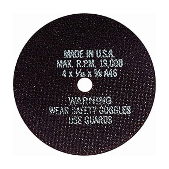 4" Cut-Off Wheels - 4" x 1/16" x 3/8" - 5 PC 3810