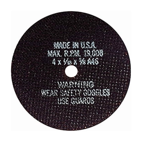 4" Cut-Off Wheels - 4" x 1/16" x 3/8" - 5 PC 3810