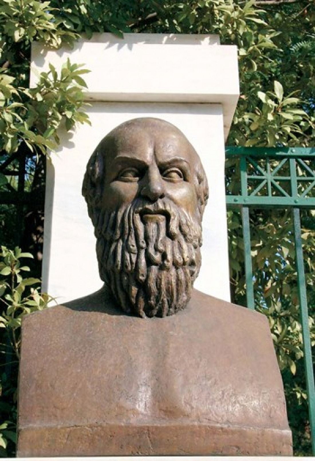 Aeschylus Classical Athens Bust Statue Athens Greece Canvas Art - Prisma Archivo DanitaDelimont (25 x 37)
