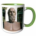 thumbnail image 1 of 3drose, Aeschylus, Classical Athens Bust, Statue, Athens, Greece - Hi02 Pri0000 - Prisma, 15oz Two-tone Green Mug, 1 of 6