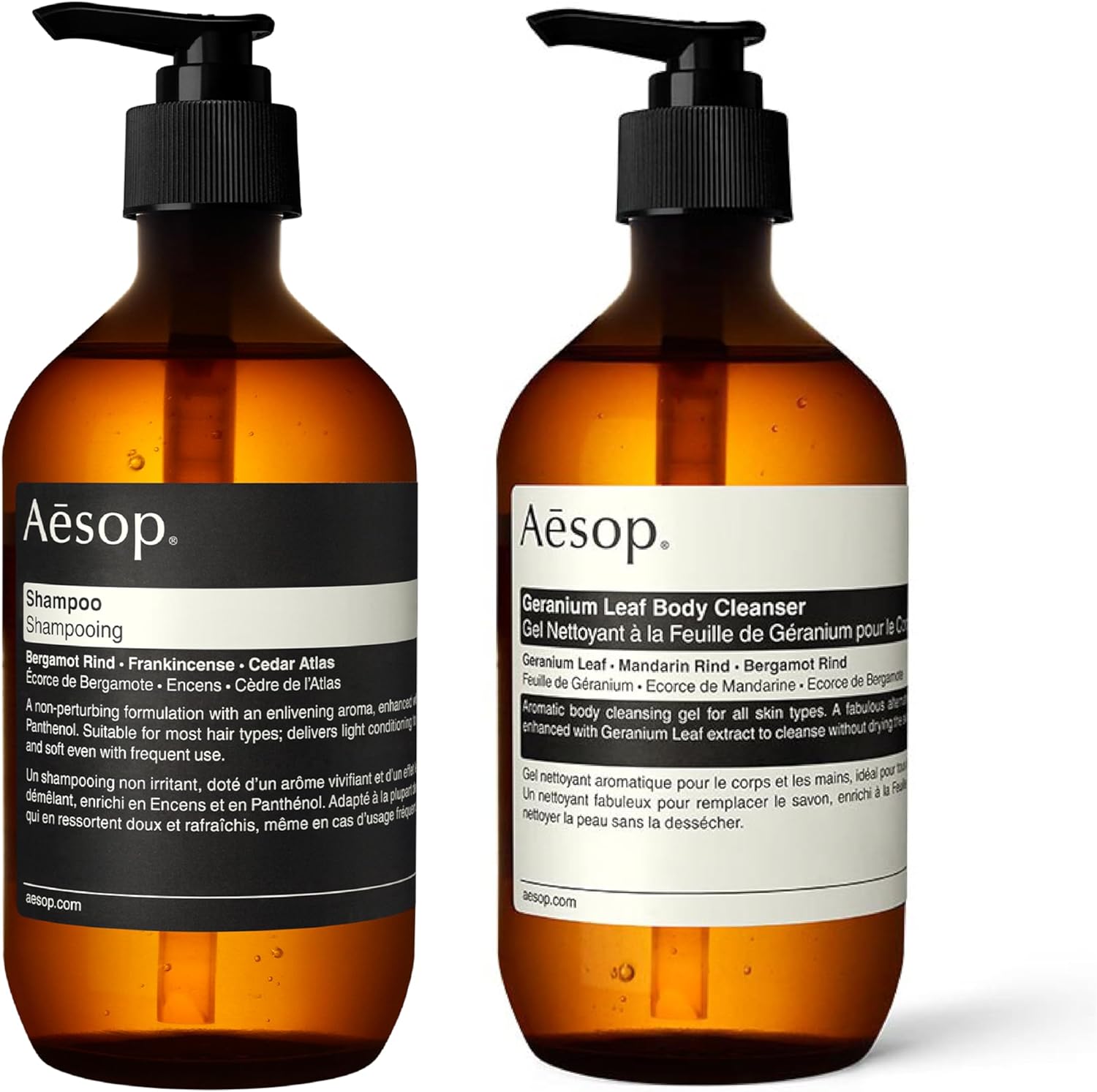 Aesop Geranium Leaf Body Cleanser and Shampoo Paraben, Crueltyfree