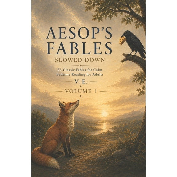 Aesop's Fables Slowed Down - Volume 1: 33 Classic Fables for Calm Bedtime Reading for Adults, (Paperback)
