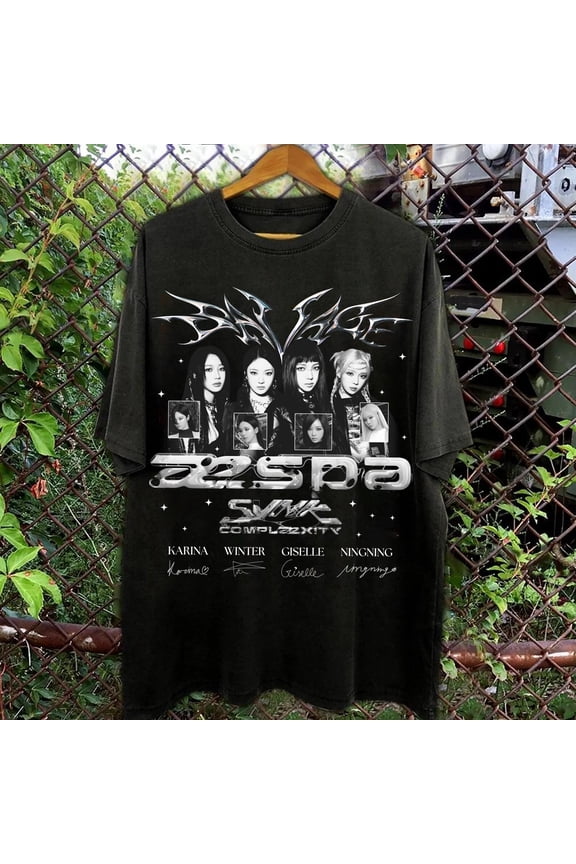 Aespa SYNK Graphic Tee, LEMONADE Album Tee, MHS01
