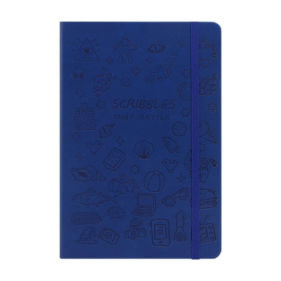 Aespoir A5 Stamped Book Exquisite Diary Tape, Business Notepad, A5 Daily Notebooks, Softcover Notebook for Personal Writing, Office Staff, Women, Dark Blue