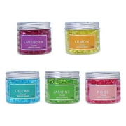 Aespoir Odor Eliminator Gel Beads - Air Freshener - Eliminates Odor in Bathrooms, Cars, Boats, RVs and Pet Areas - Made with Essential Oils - Calming Rain Scent