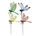 thumbnail image 1 of Aespoir Simulated Dragonflys Iron Insert, 3D Dragonfly Garden Stakes Decor, Dragonfly Humming Bird Stakes, Garden Bird and Fly Scare Devices for Indoor Outdoor, 4Pcs, 1 of 9