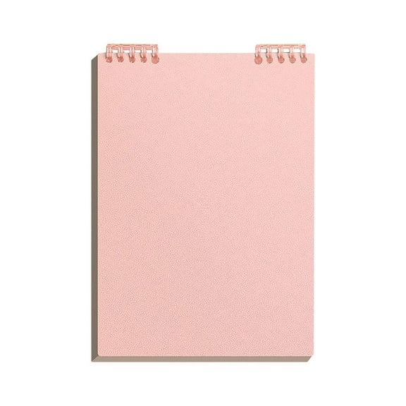 Aespoir Top Bound Spiral Notebook, Loose Leaf Folder Notebook, 60 Pages Top Bound Notebook, Convenient For Notes, for Work Office Staff Business Office Supplies,Pink