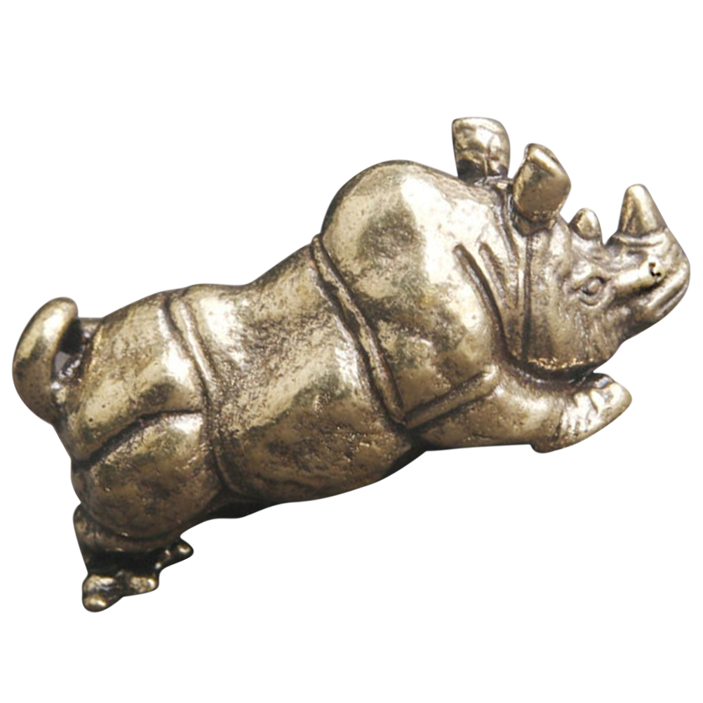 Aestethic Room Decoration Brass Miniature Animal Statue Wildlife Figure