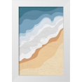 thumbnail image 1 of Aesthete 11x14 White Modern Wood Framed Museum Art Print Titled - The Sea, 1 of 4