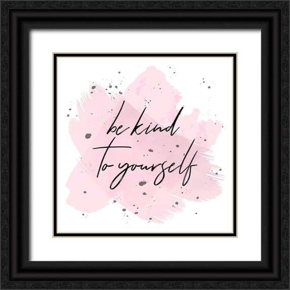 Aesthete 15x15 Black Ornate Wood Framed with Double Matting Museum Art Print Titled - Kind