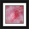 thumbnail image 1 of Aesthete 15x15 Black Ornate Wood Framed with Double Matting Museum Art Print Titled - Mandala Pink, 1 of 4