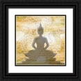 thumbnail image 1 of Aesthete 15x15 Black Ornate Wood Framed with Double Matting Museum Art Print Titled - Natura Budha, 1 of 4