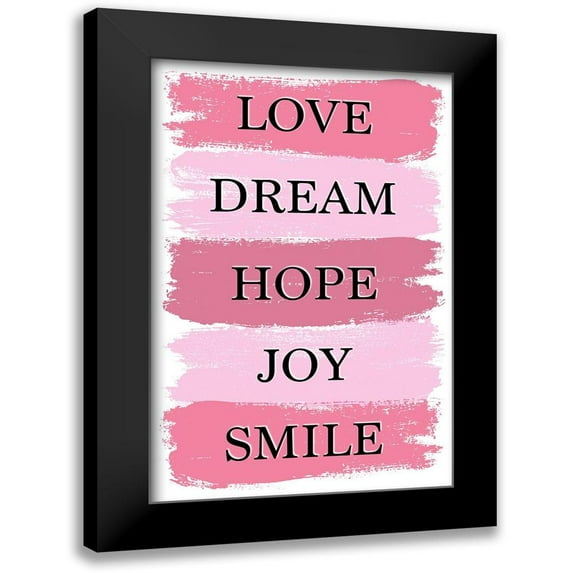 Aesthete 17x24 Black Modern Framed Museum Art Print Titled - Love Dream