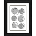 thumbnail image 1 of Aesthete 17x24 Black Ornate Wood Framed with Double Matting Museum Art Print Titled - Buttons Grey, 1 of 4