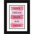 thumbnail image 1 of Aesthete 22x32 Black Ornate Wood Framed with Double Matting Museum Art Print Titled - Love Dream, 1 of 4
