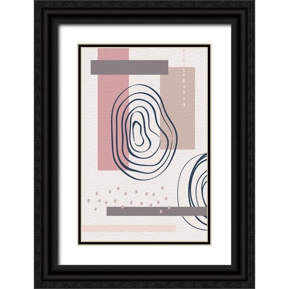 Aesthete 22x32 Black Ornate Wood Framed with Double Matting Museum Art Print Titled - Tokyo Three
