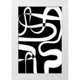thumbnail image 1 of Aesthete 22x32 White Modern Wood Framed Museum Art Print Titled - Maze Black, 1 of 4