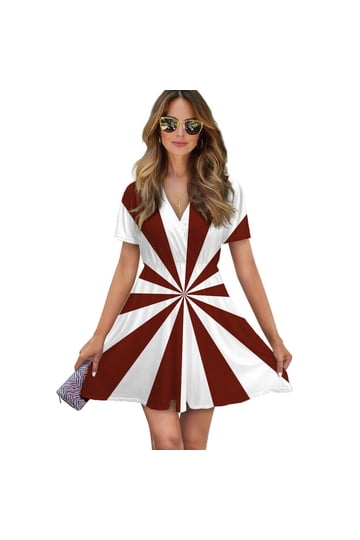 White and Red Dresses for Women and Girls