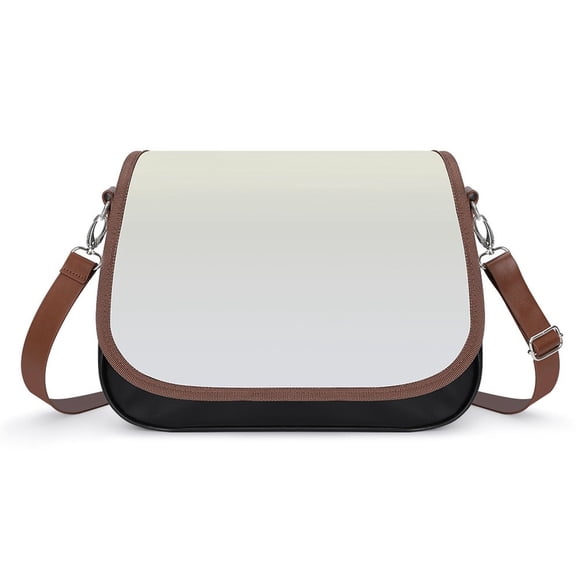 Aesthetic 0yster White And White Gradient Vintage Crossbody Bag for Women Medium Leather Hobo Bags Shoulder Bag Classic City Leather Satchels
