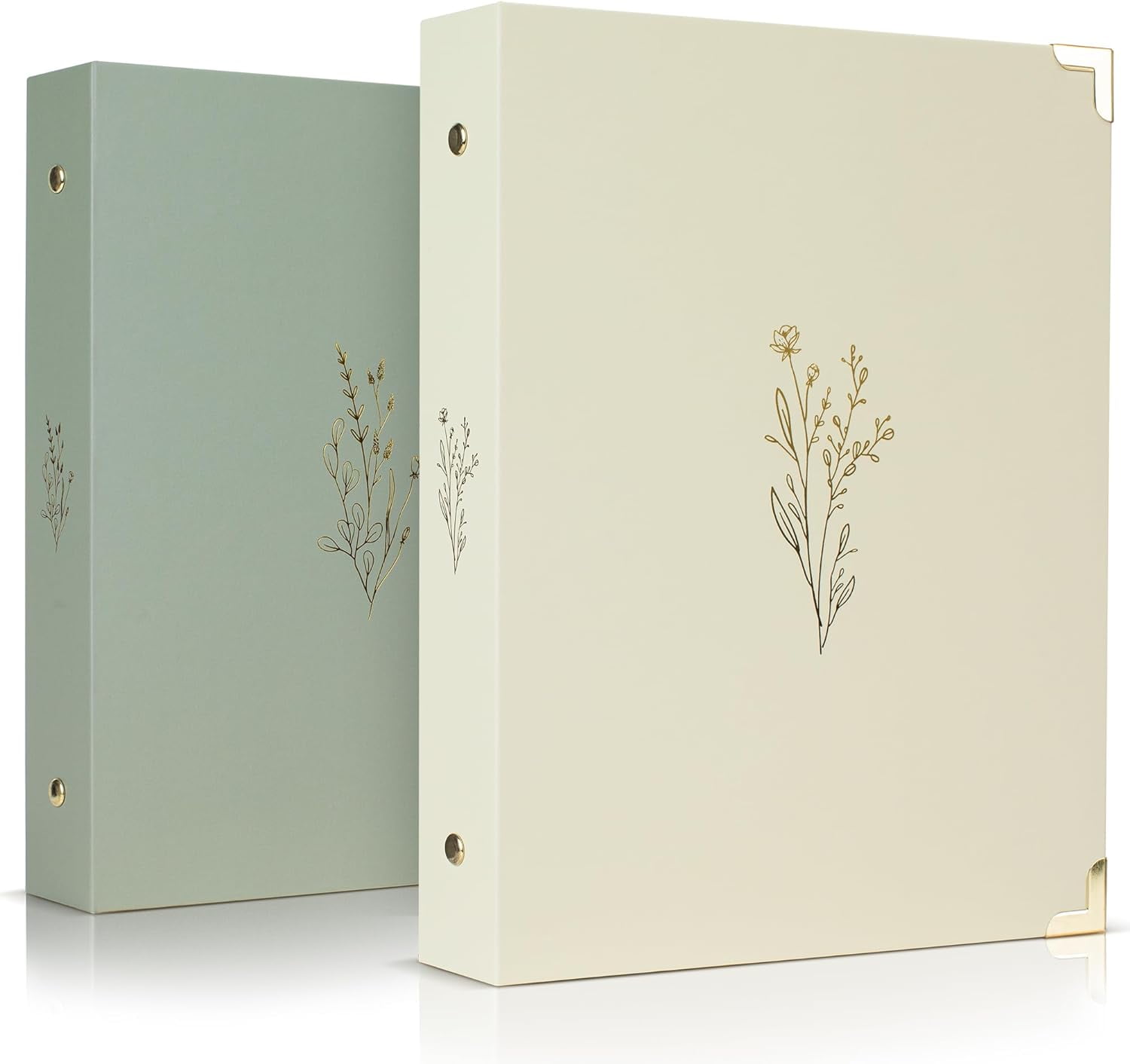Aesthetic 6 Ring A5 Binder Set of 2 - The Perfect Small 0.75 Inch Planner Binder for Journaling or Collections - Refillable Notebook Holder with Pocket