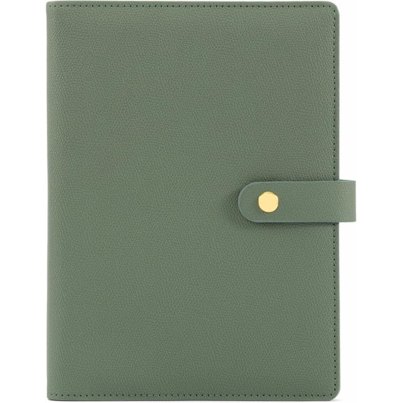 Aesthetic A5 Binder with 6 Golden Rings - Refillable & Sturdy Planner w Pockets Keeps You Perfectly Orized Mini Notebook Magnetic Closure Works Great as Photocard for All Your Cards