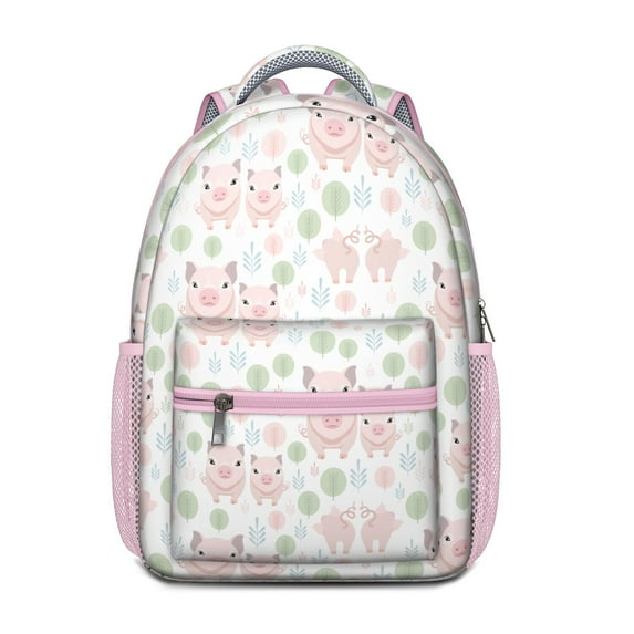Aesthetic Abstract Floral Backpack - Waterproof Ergonomic Bookbag with Breathable Mesh for Commuters