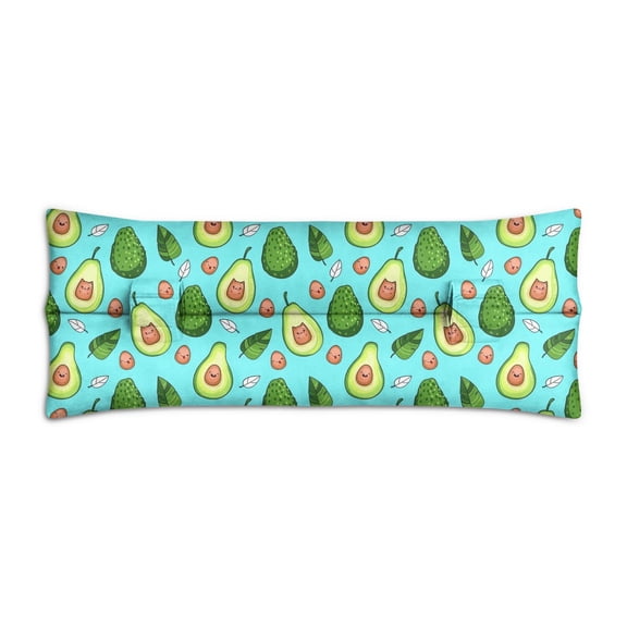 Aesthetic Avocado Print Seatbelt Pillow Watercolor Fruit Pattern, Soft Mastectomy & Heart Surgery Support